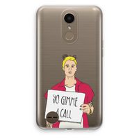 Gimme a call: LG K10 (2017) Transparant Hoesje
