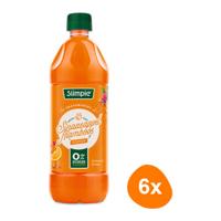 Slimpie - Sinaasappel Framboos Siroop - 6x 650ml