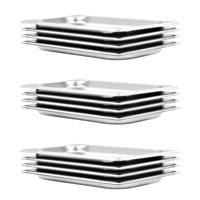 VidaXL Gastronormbakken 12 st gn 1/3 20 mm roestvrij staal