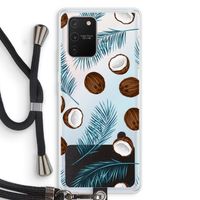 Kokosnoot roze: Samsung Galaxy S10 Lite Transparant Hoesje met koord