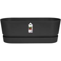 Greenville Oval Planter - Plastic - Ø50 - Frozen Brown