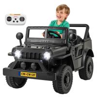12 V Vrachtwagen Auto voor Kinderen Elektrisch Voertuig met Afstandsbediening 3 Snelheden Ride-on Speelgoed met Handvat en Wielen