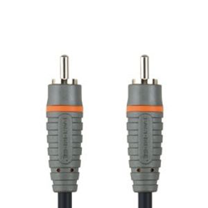 Bandridge BAL4800 audio kabel 0,5 m RCA Zwart, Grijs