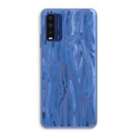 Blauwe nerven: Xiaomi Redmi 9T Transparant Hoesje