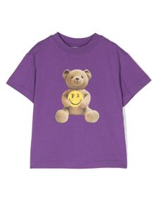 Palm Angels Kids t-shirt en coton à imprimé Teddy Bear - Violet