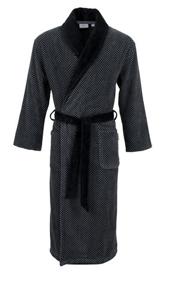 Carl Ross Carl Ross Heren Badjas Sjaalkraag 612200 Deep Black/Basalt 48/50