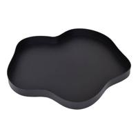 LOFT42 Serva Organisch Metalen Dienblad - Zwart - Ø40 cm