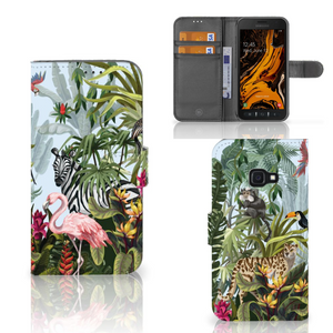 Telefoonhoesje met Pasjes voor Samsung Galaxy Xcover 4 | Xcover 4s Jungle