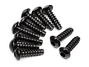 Tp. button head screw m3x10mm (hex socket/10pcs)