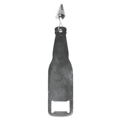 Tafelkleedgewichten met flesopener - 4x stuks - RVS - 14 cm