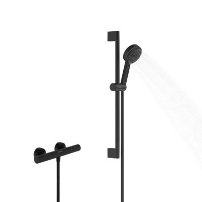 Hansgrohe Pulsify Select S Douchesysteem 105 3jet Relaxation EcoSmart met Ecostat Fine en glijstang 65 cm, mat zwart