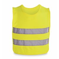 Veiligheidsvest - reflecterend - voor kinderen 3 tot 12 jaar - fluoriserend geel One size  -
