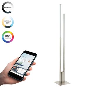 EGLO connect.z Fraioli-Z Smart Vloerlamp - 175,5 cm - Grijs/Wit