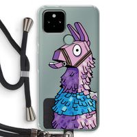 Lama: Pixel 5 Transparant Hoesje met koord
