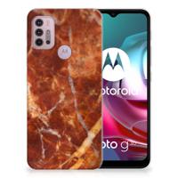 Motorola Moto G30 | G10 | TPU | Siliconen hoesje | Marmer Bruin