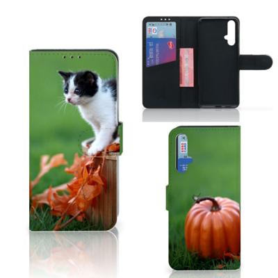 Honor 20 | Telefoonhoesje | Met pasjeshouder | Kitten