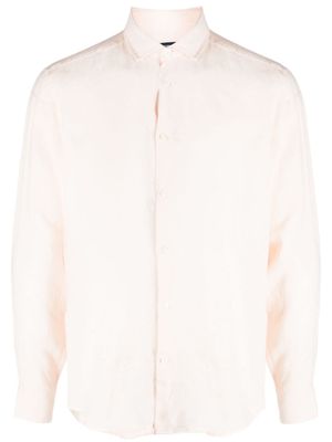 Frescobol Carioca chemise en lin à manches longues - Rose