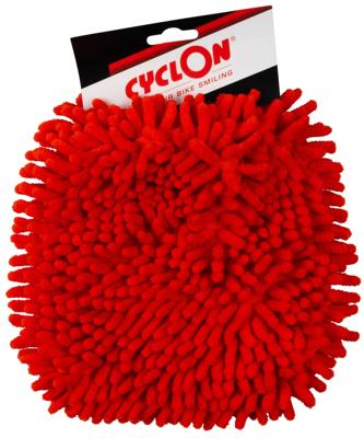 Cyclon Washandschoen microvezel rood