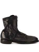 Guidi soft zip front ankle boots - Noir - thumbnail