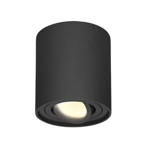 Dimbare LED Opbouwspot/plafondspot plafond Ray Zwart incl. GU10 spot 5W 2700K IP20 kantelbaar Rond