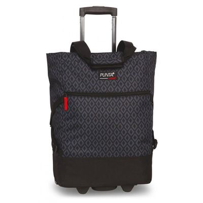 Punta Wheel Trolley Shopper Zwart/Grijs