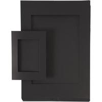 Creativ Company Passepartout lijsten, afm a4+a6, 180 gr, zwart, 2x60 stuk/ 1 doos