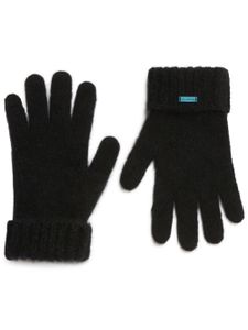 Alanui gants Finest en maille fine - Noir