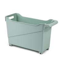 Plasticforte Trolley - pastel groen - L45 x B17 x H29cm - opberger op wieltjes