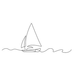 Inductiebeschermer - Sailboat Art - 80.2x52.2 cm