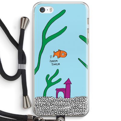 Aquarium: iPhone 5 / 5S / SE Transparant Hoesje met koord