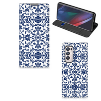 OPPO Find X3 Neo Smart Cover Flower Blue