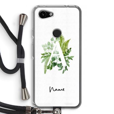 Green Brush: Pixel 3a Transparant Hoesje met koord
