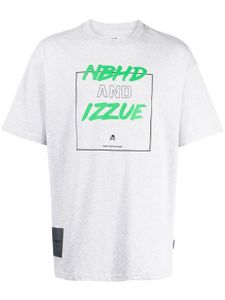 izzue t-shirt à imprimé graphique - Gris