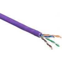 ACT Cat 6 U/UTP massieve installatiekabel zonder adersplitter, LSZH, CPR euroclass DCA, 24AWG, viole