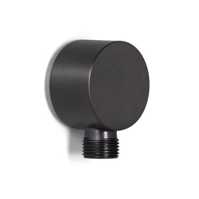 Wandaansluitbocht Blue Label Brondby | Inbouw | Messing | Rond | ½ | Gunmetal PVD