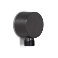 Wandaansluitbocht Blue Label Brondby | Inbouw | Messing | Rond | ½ | Gunmetal PVD