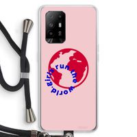 Run The World: Oppo A94 5G Transparant Hoesje met koord