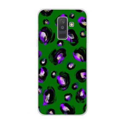 Green Cheetah: Samsung Galaxy A6 Plus (2018) Transparant Hoesje