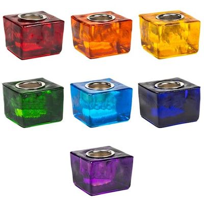 Gekleurde Kaarshouders met 22 mm Gat (Set van 7)