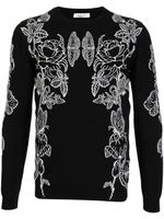 Valentino Garavani pull en maille à imprimé papillon - Noir