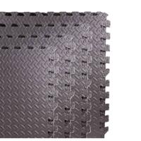 Benson Puzzelmat - 12x stuks - foam - grijs - vloertegels - 60 cm