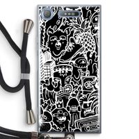 Vexx Black Mixtape: Sony Xperia XZ1 Transparant Hoesje met koord