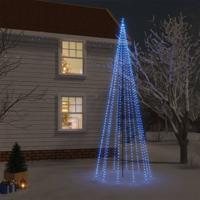 VidaXL Kerstboom met grondpin 732 led&apos;s blauw 500 cm