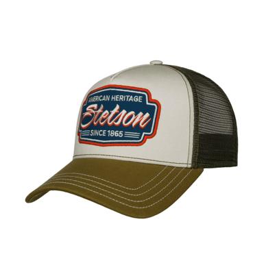 Stetson Classic Race Trucker Pet Groen Creme Stetson Classic Race Trucker Pet Groen Creme