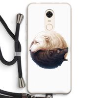 Yin Yang Wolves: Xiaomi Redmi 5 Transparant Hoesje met koord