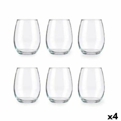 Glazenset Amber Transparant Glas 350 ml (4 Stuks)