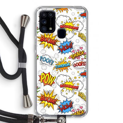 Pow Smack: Samsung Galaxy M31 Transparant Hoesje met koord