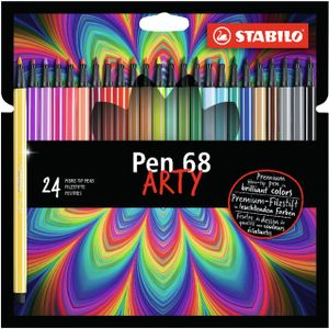 Viltstift STABILO Pen 68 Arty etui ÃƒÆ' 24 kleuren