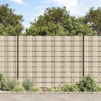 Tuinscherm 70x0,19 m PVC crèmekleurig