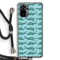 Kroko: Xiaomi Redmi Note 10 Pro Transparant Hoesje met koord